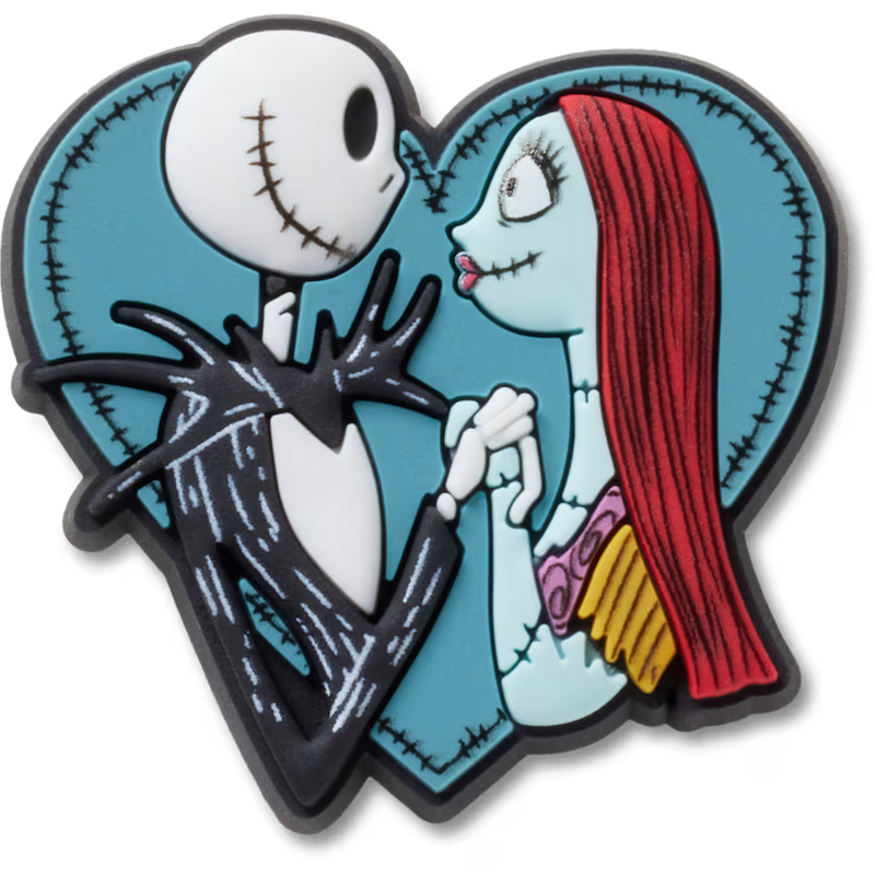 Crocs X Disney Nightmare Before Christmas Jack and Sally Jibbitz