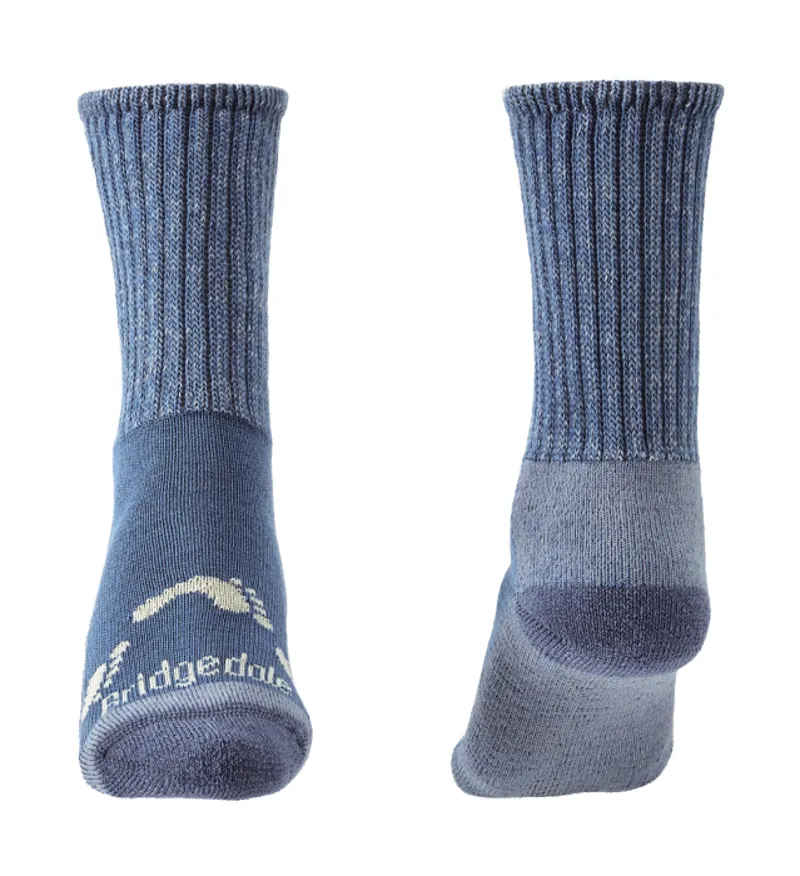 Bridgedale HIKE All Season Merino Comfort Socks Junior in Storm Blue-1