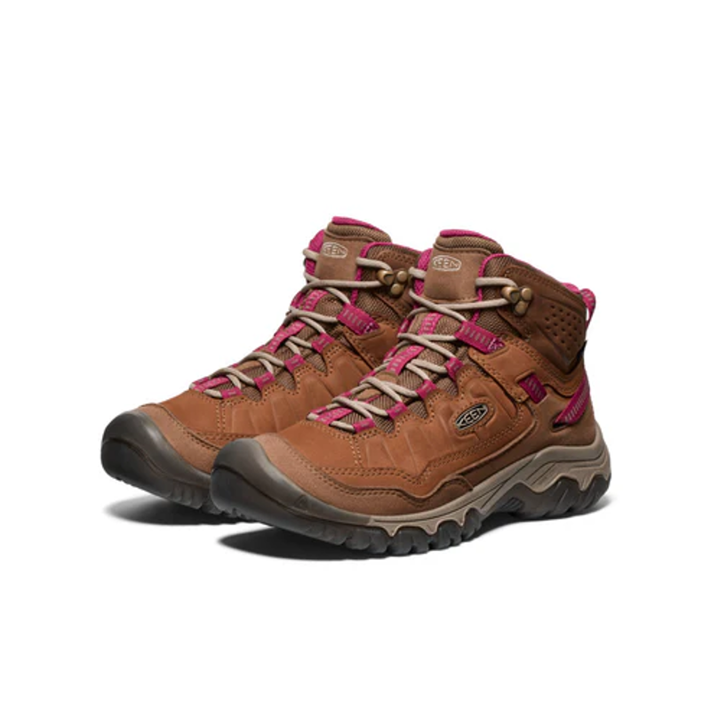 Keen Targhee IV Mid WP Womens in Bison/Beaujolias-1