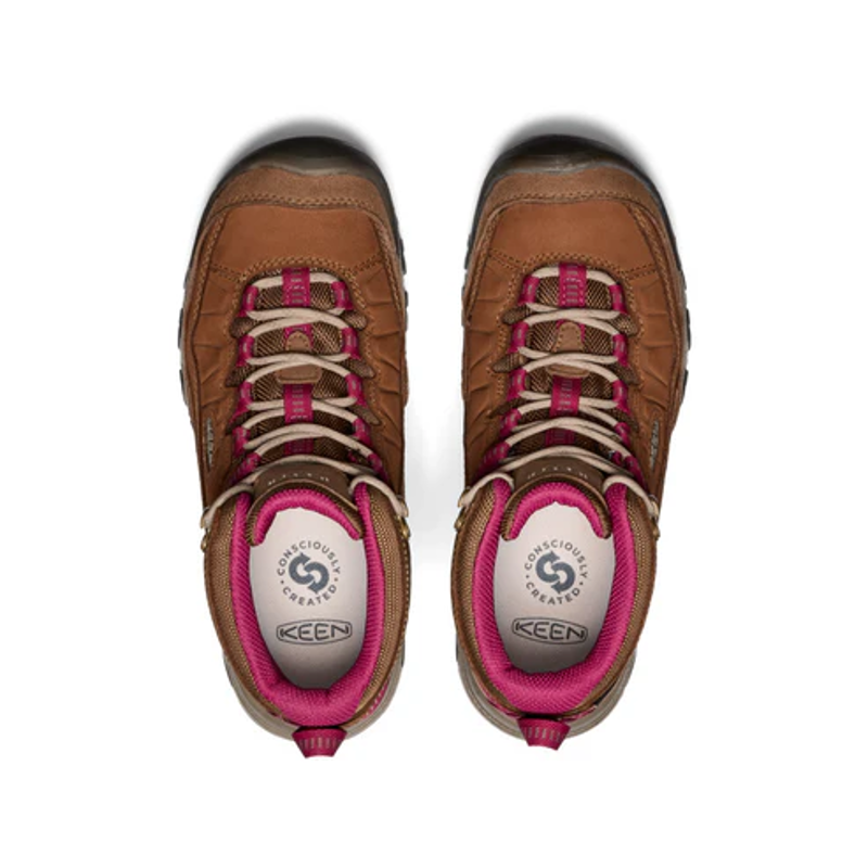 Keen Targhee IV Mid WP Womens in Bison/Beaujolias-3