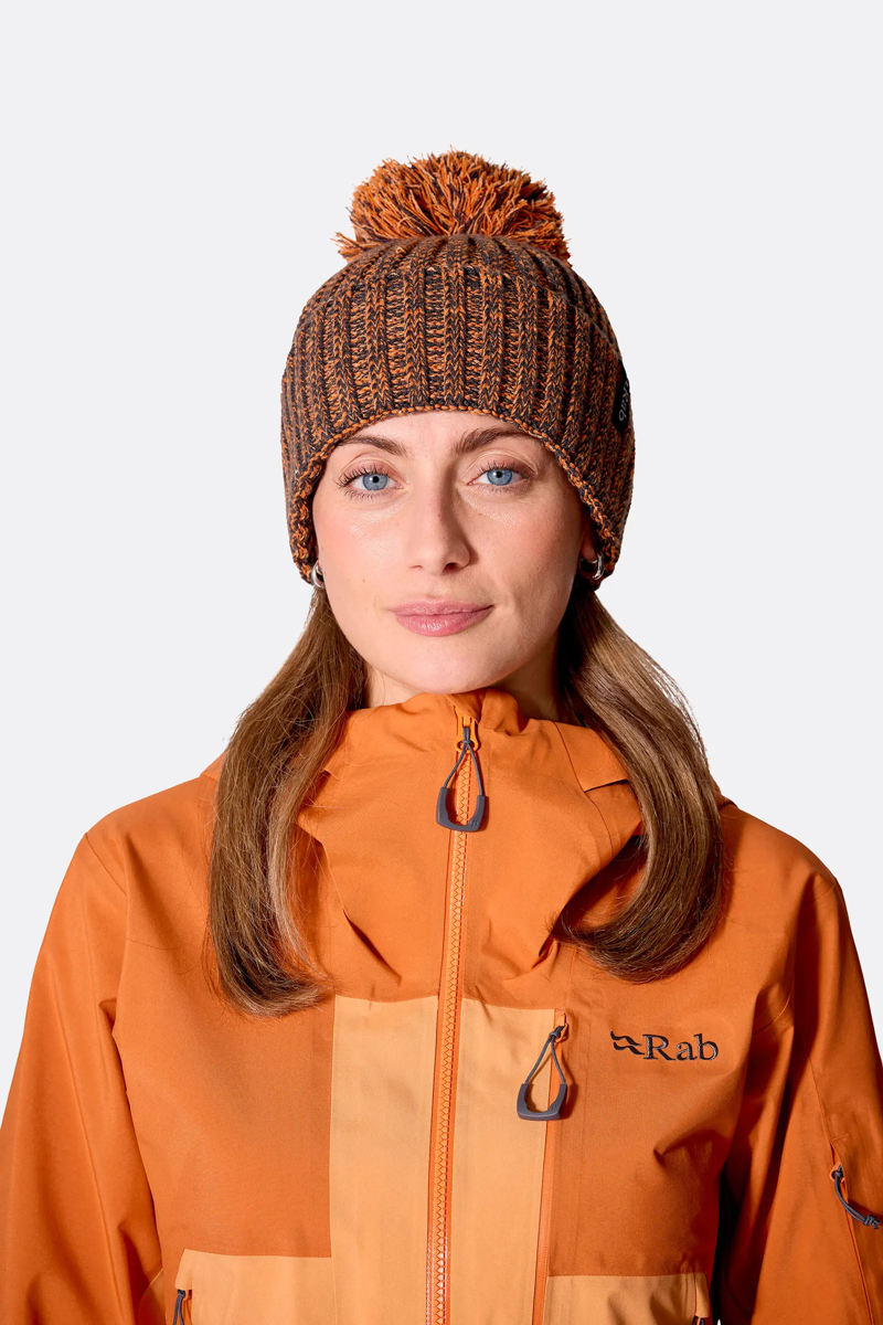 Rab Kharve Bobble Beanie in Dark Melba/Melba-1