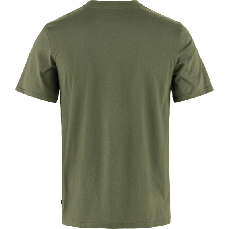 Fjallraven Lush Logo T-shirt Mens in Laurel Green-1