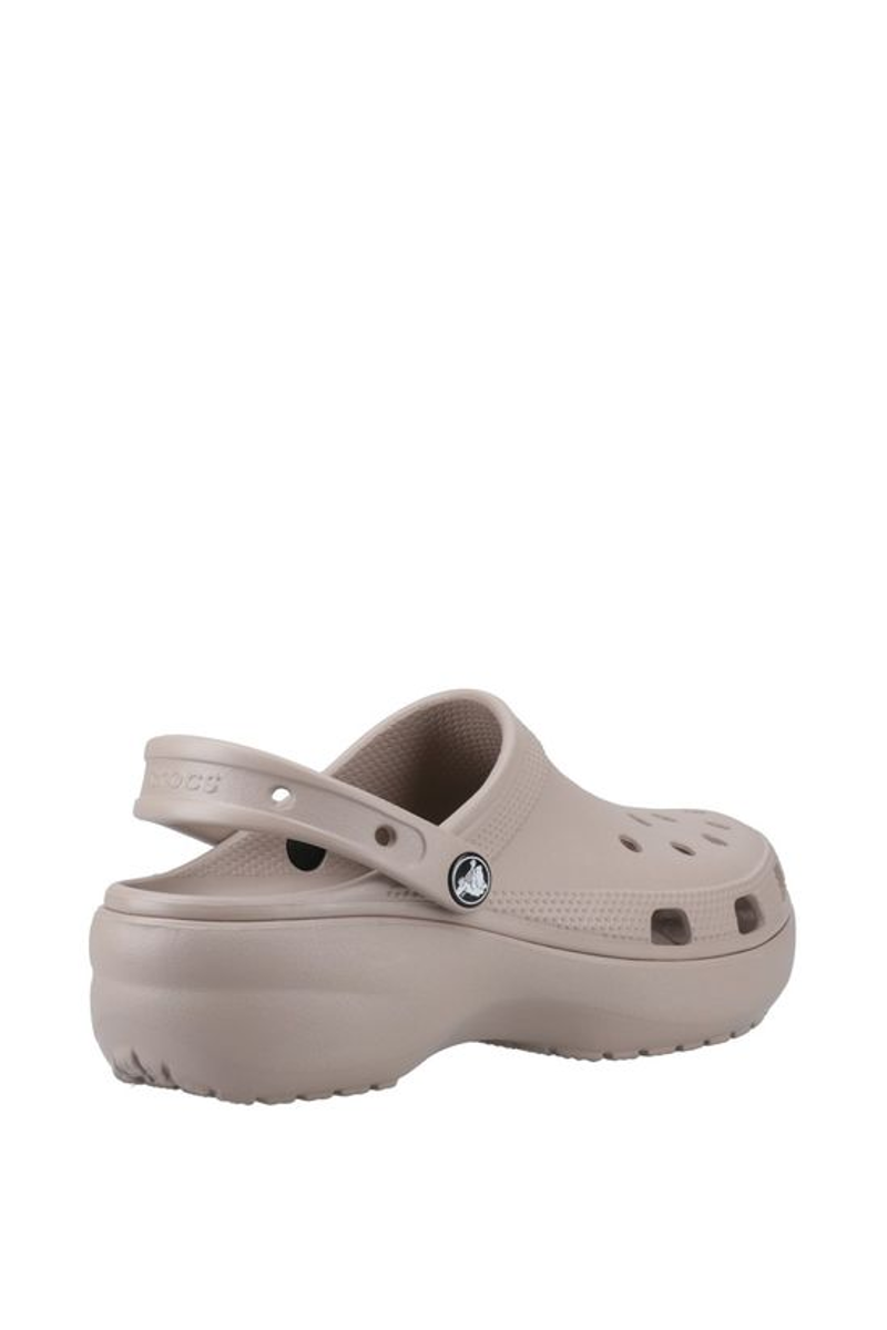 Crocs Classic Platform Clog in Taupe-1