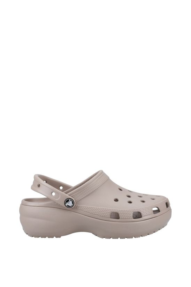 Crocs Classic Platform Clog in Taupe-3