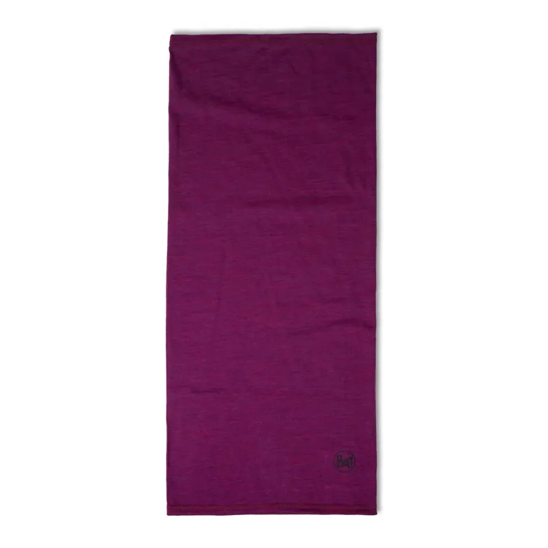 Buff Lightweight Merino Neck Tube in Solid Magenta 