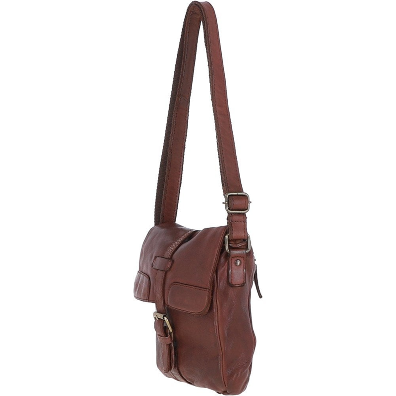 Ashwood Agnes Small Messenger Bag in Brandy-1