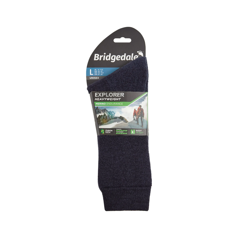 Bridgedale Heavyweight Merino Performance Socks in Navy-2