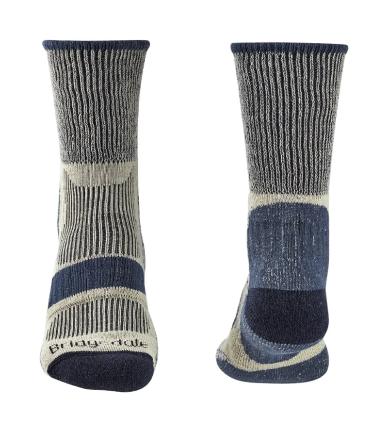 Bridgedale HIKE Lightweight Cotton Cool Comfort socks Mens in indigo-1