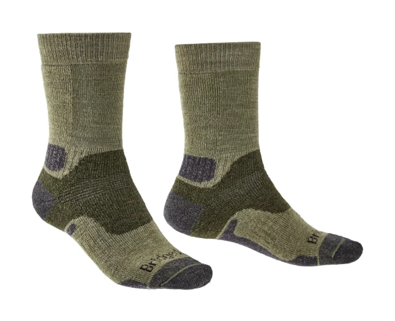 Bridgedale HIKE Midweight Merino Performance sock Mens in Green