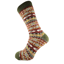 Gemjar Nordic Pattern Socks Mens in Green and Rust