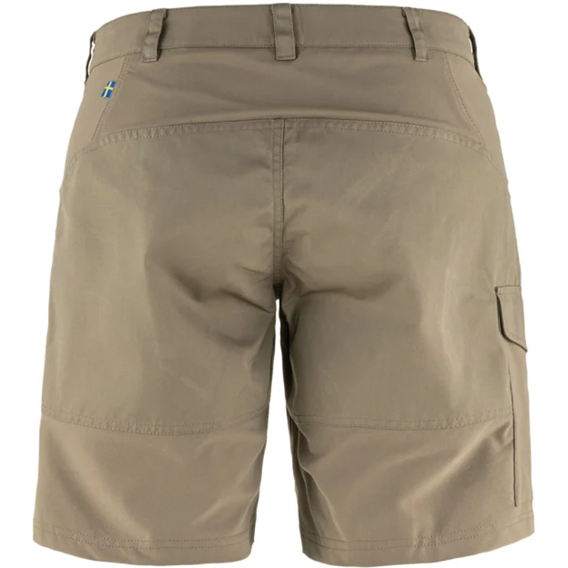 Fjallraven Nikka Shorts Curved Womens in Suede Brown-1
