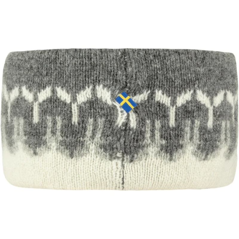 Fjallraven Övik Path Knit Headband in Chalk White-Grey-1