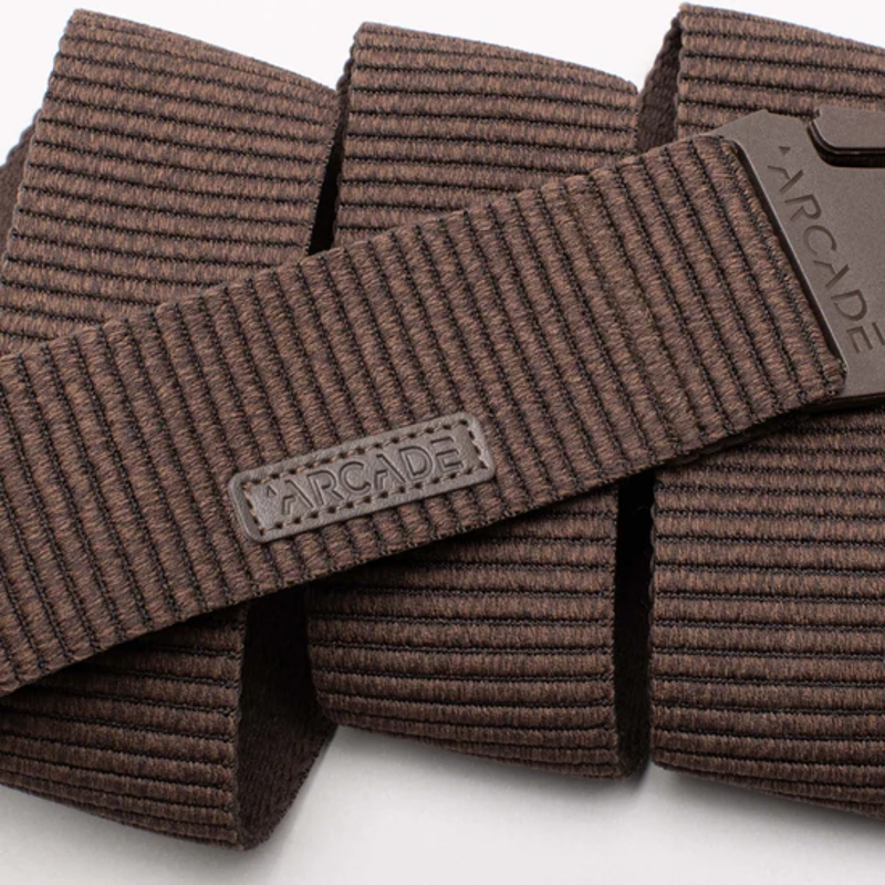 Arcade Woody Stretch Belt in Heather Walnut-1