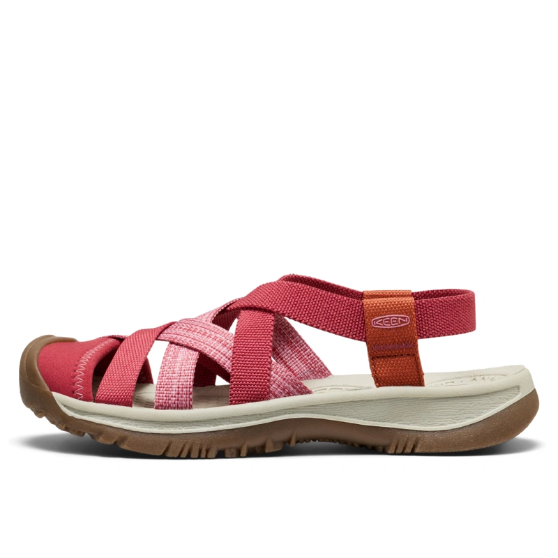 Whisper Lattice W Sandals in Garnet/Burnt Brick-3