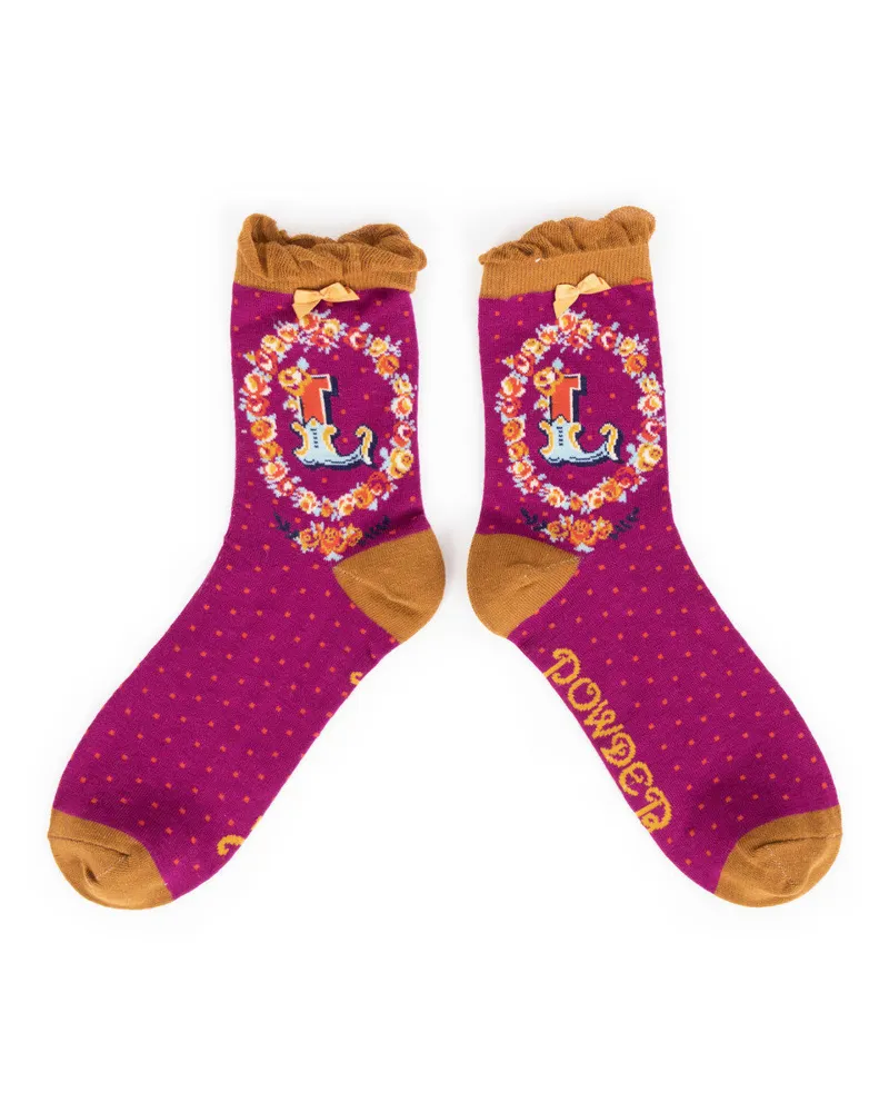 Powder A-Z socks Ladies L