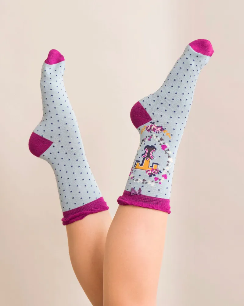 Powder A-Z socks Ladies T-1