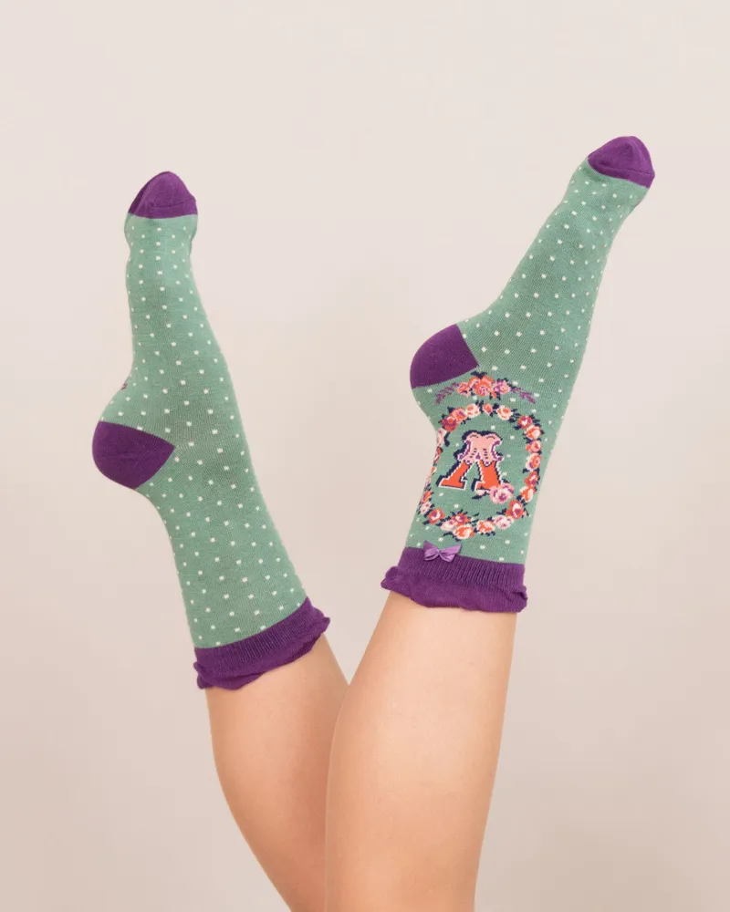 Powder A-Z socks Ladies V-1