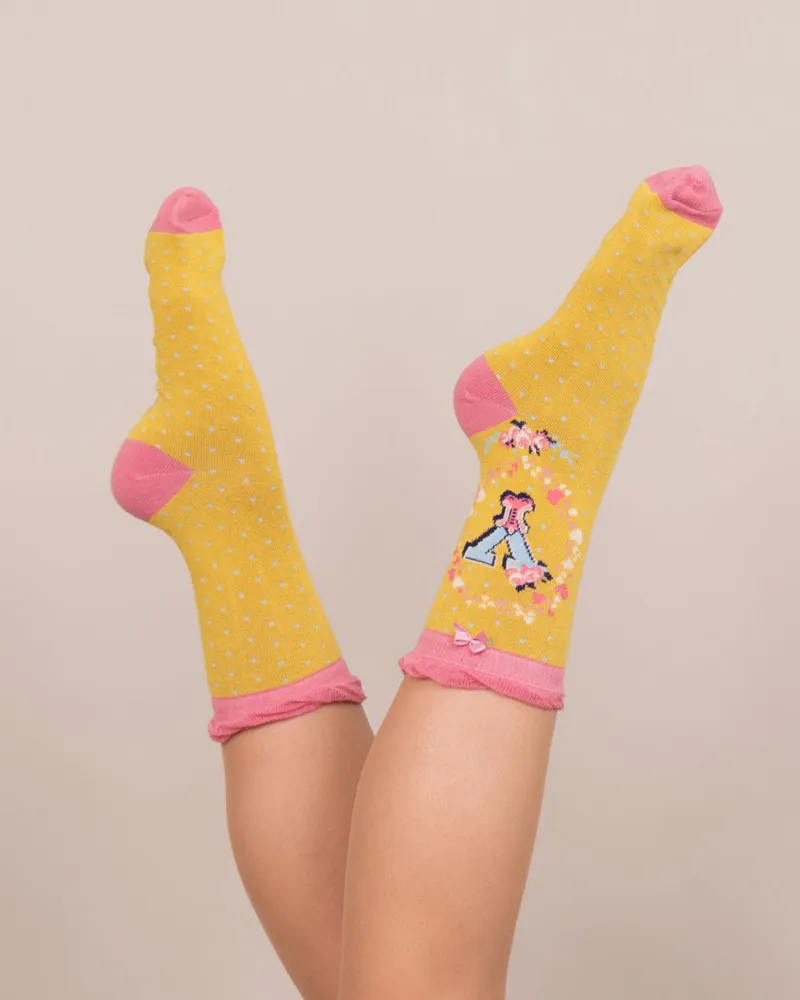 Powder A-Z socks Ladies Y-1