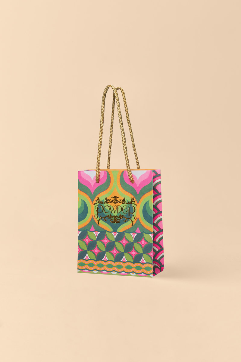 Powder Wild Woodland Socks in Mustard-1