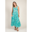 Terre Rouge Alwyn Cotton Dress Womens in Palmera Green