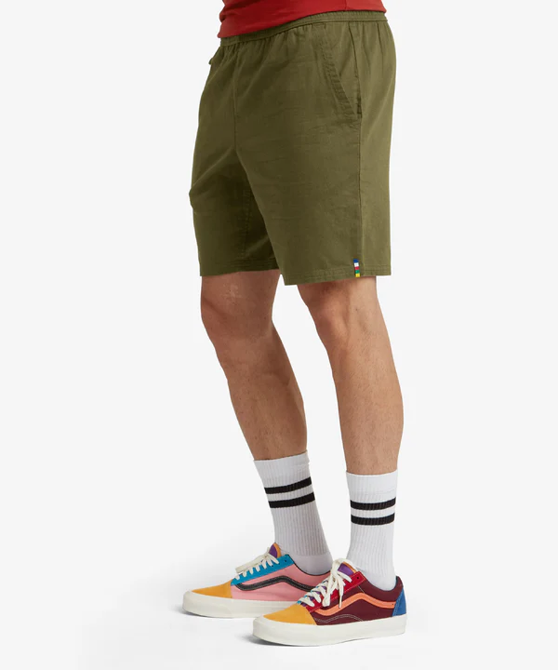 Sherpa Palmo Shorts Mens in Evergreen-3
