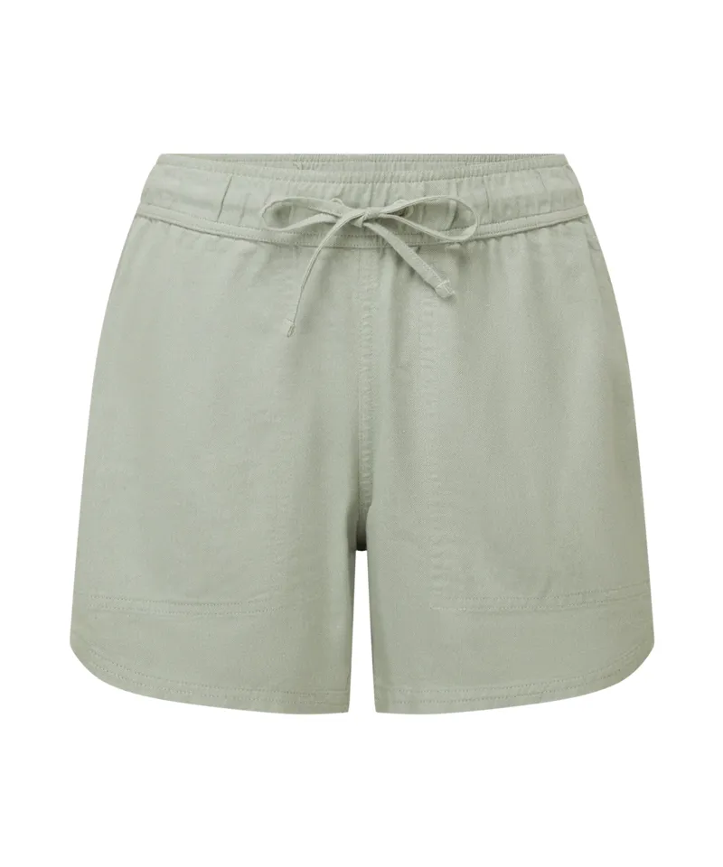 Sherpa Palmo Shorts Womens in Celery
