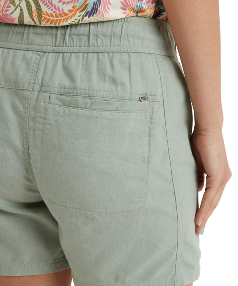 Sherpa Palmo Shorts Womens in Celery-6