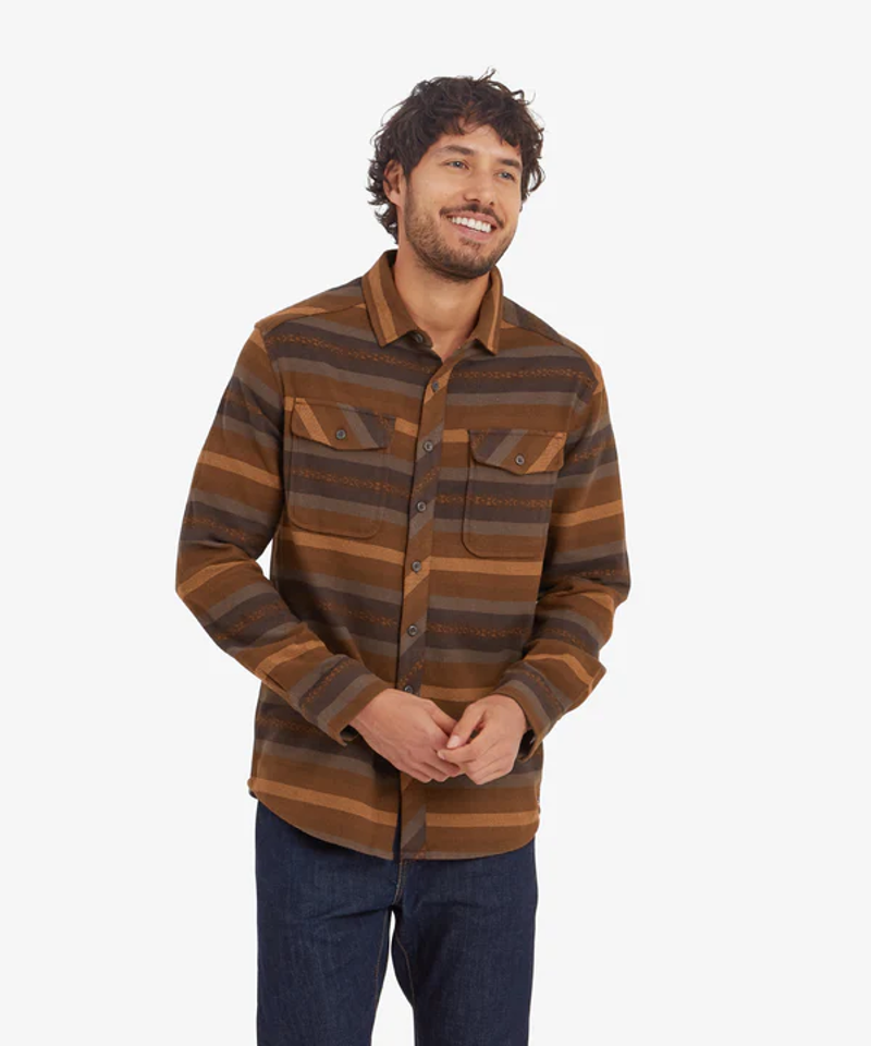 Sherpa Choejor Shirt Mens in Cappuccino -1