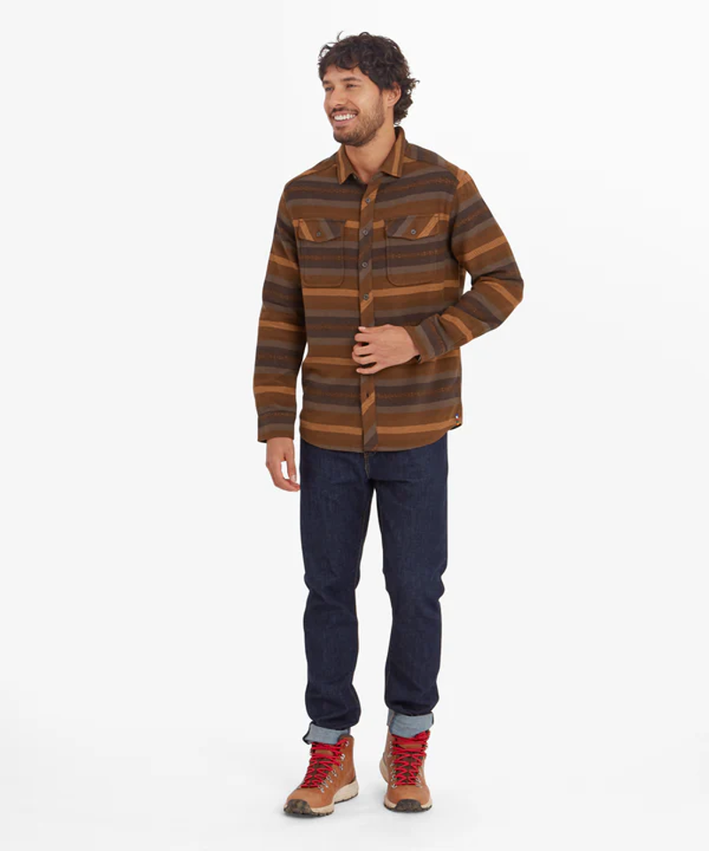 Sherpa Choejor Shirt Mens in Cappuccino -2