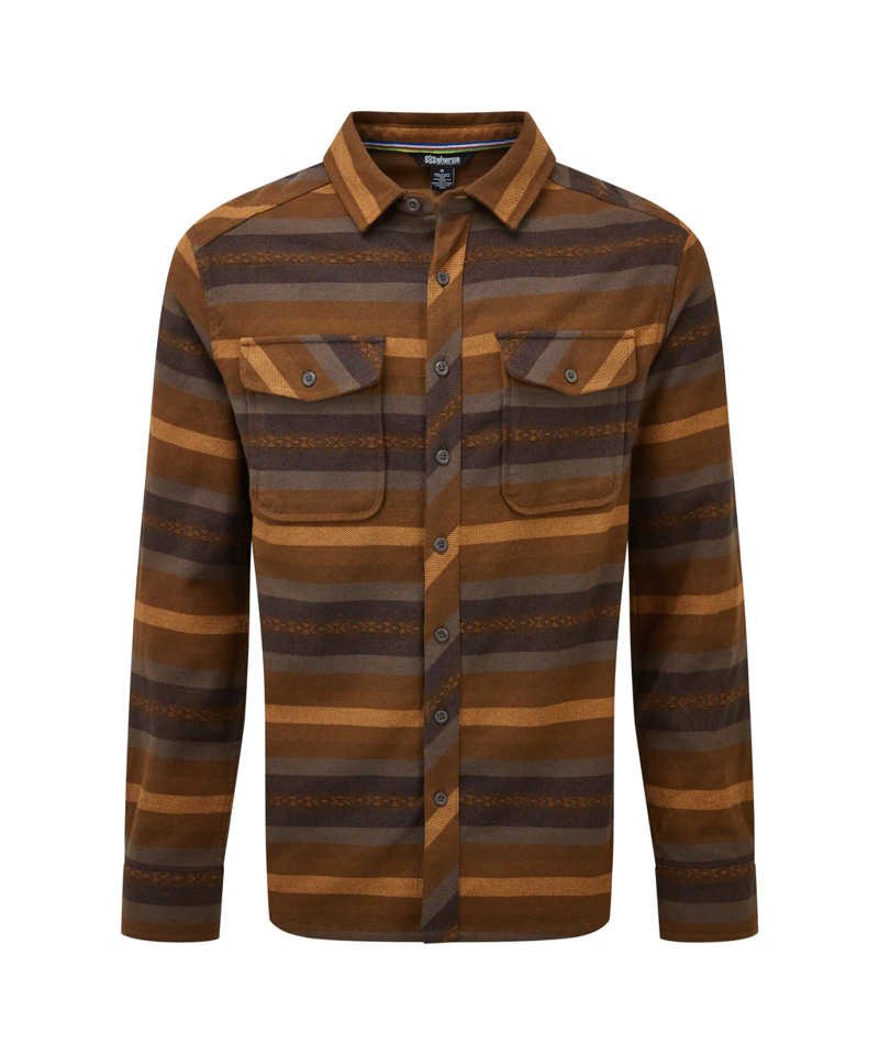 Sherpa Choejor Shirt Mens in Cappuccino 