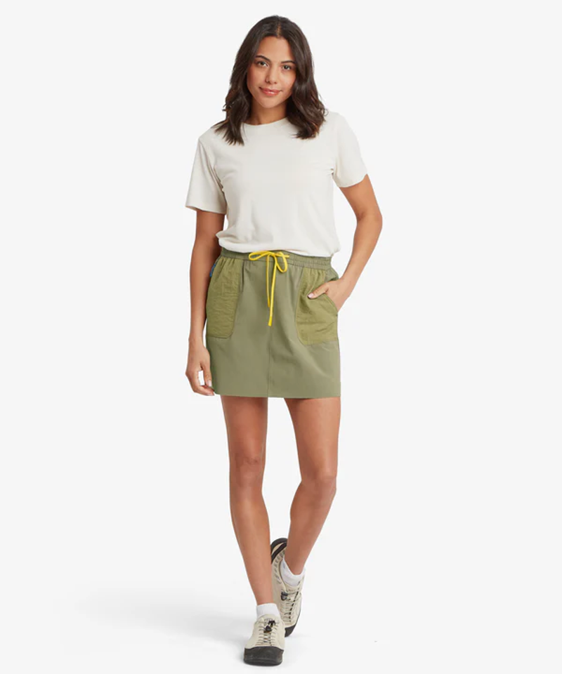 Sherpa Tarcho Retro Skort Womens in Olive -2