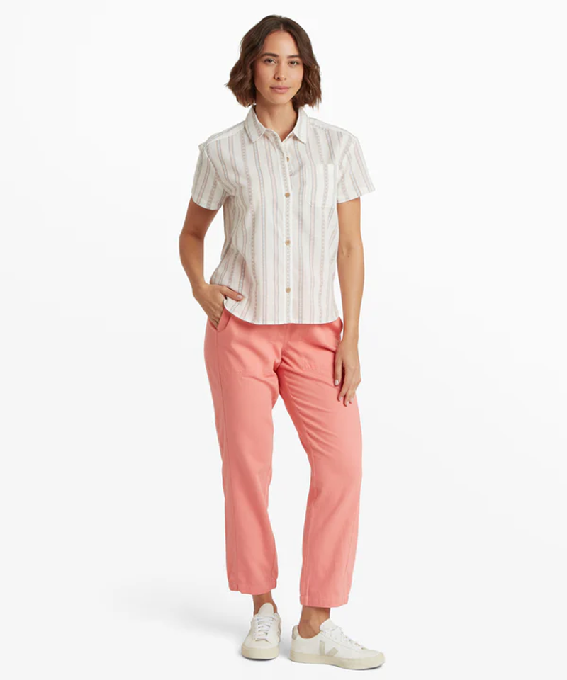 Sherpa Jaya Camp Shirt Womens in Katha Patti Stripe-5