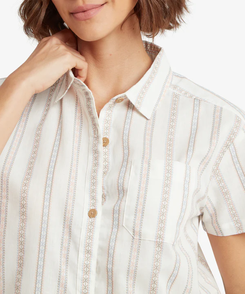 Sherpa Jaya Camp Shirt Womens in Katha Patti Stripe-8