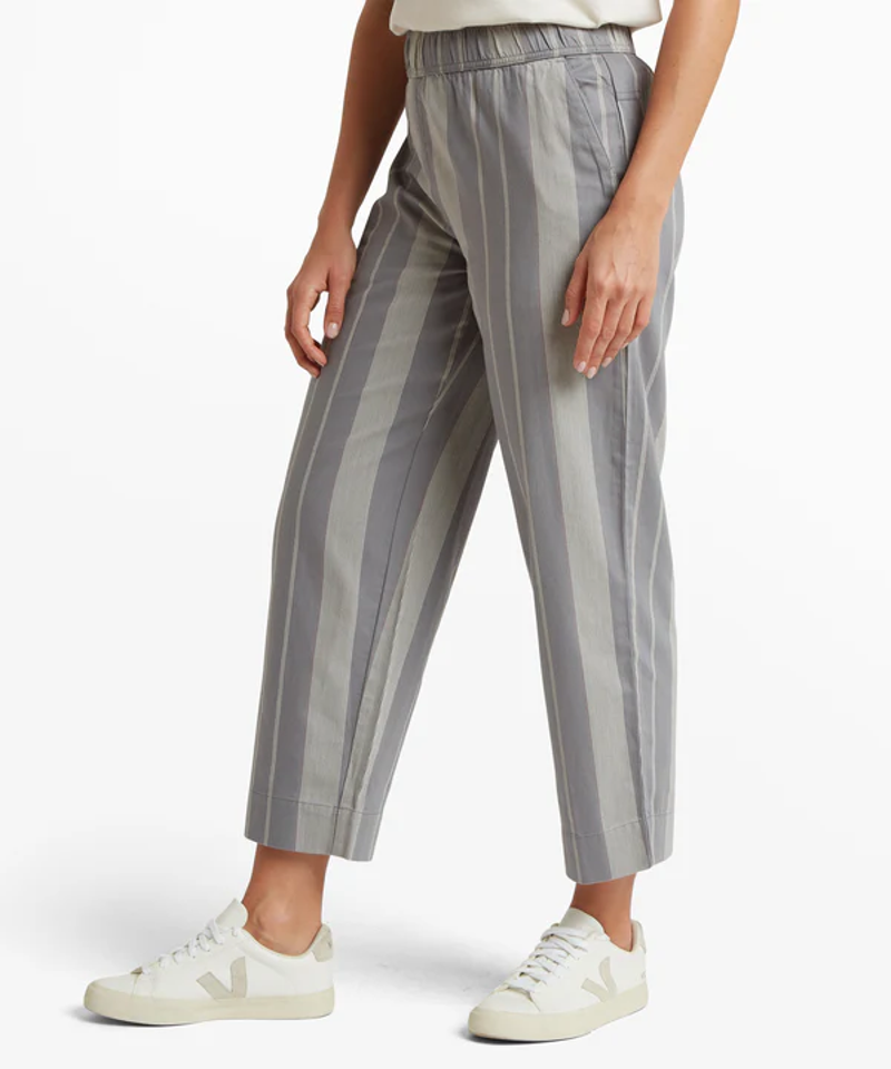Sherpa Palmo Ankle Pull On Pant Womens in Stormy Stripe-5