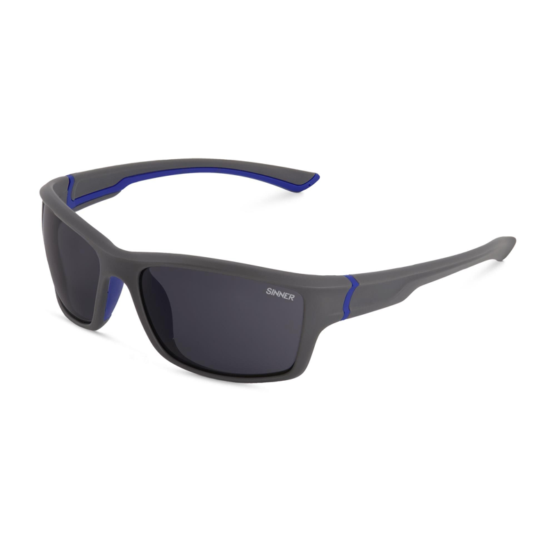 Sinner Cayo Sunglasses in Matte Grey/Blue Smoke