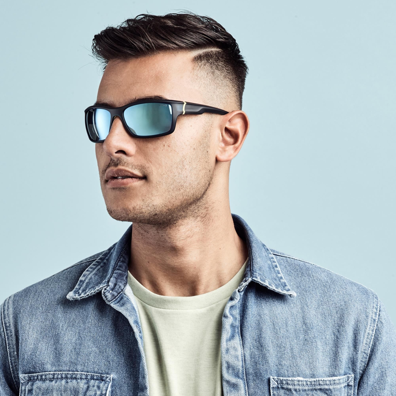 Sinner Cayo Sunglasses in Dark Blue/Yellow-3