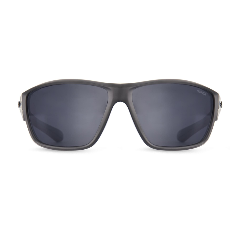 Sinner Eyak Polarised Sunglasses in Black/Smoke Flash-1