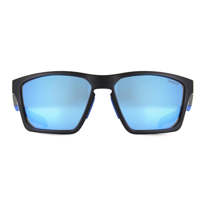 Sinner Arary Polarised Sunglasses in Matte Black/Dark Blue-1