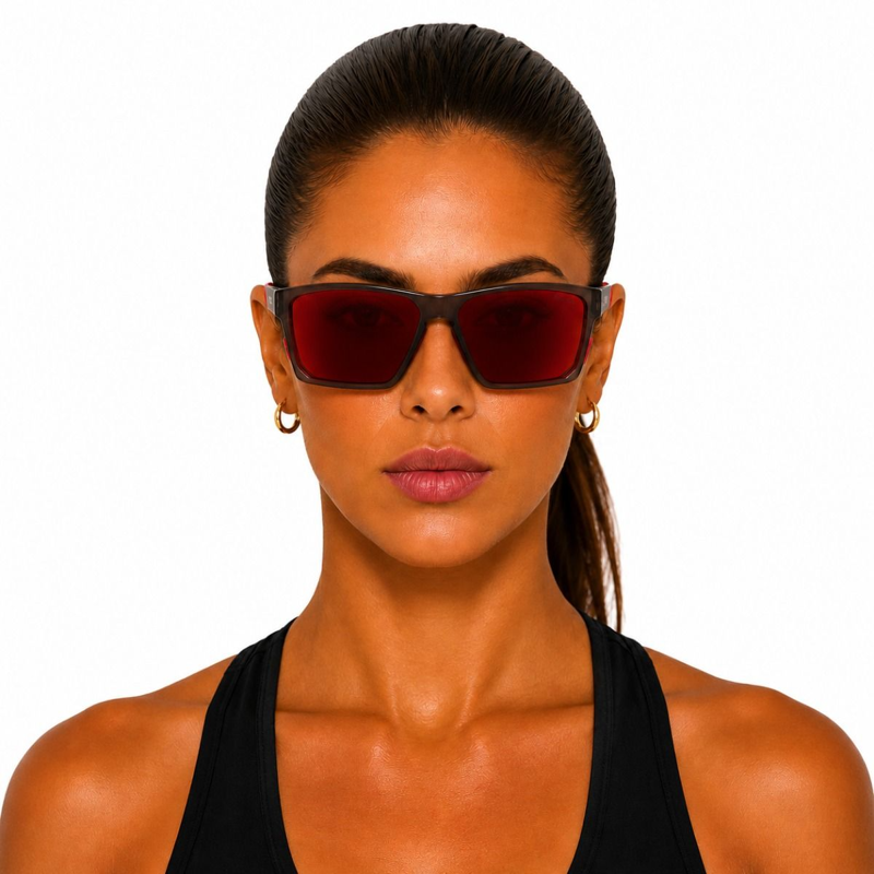 Sinner Arary Polarised Sunglasses in Black/Red-5