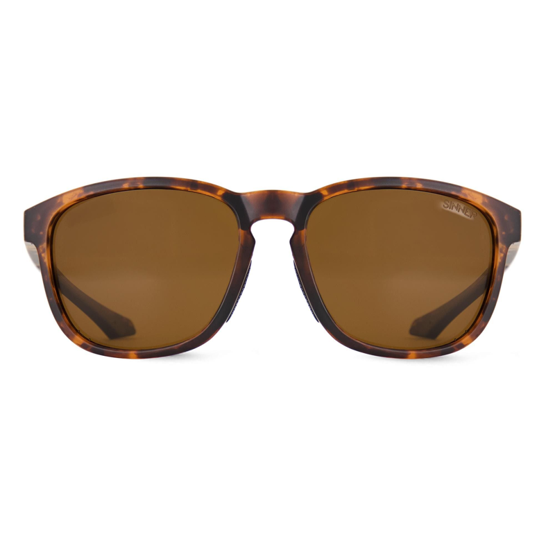 Sinner Yacan Polarised Sunglasses in Matte Brown Tortoise/Black -1
