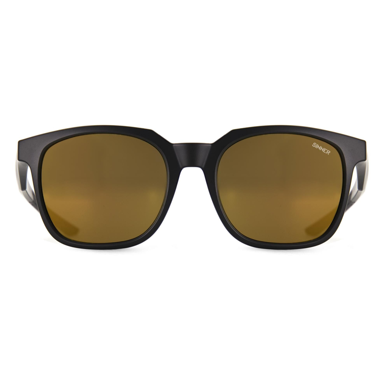 Sinner Bauhi Sunglasses in Matte Black Brown/Gold Oil-1