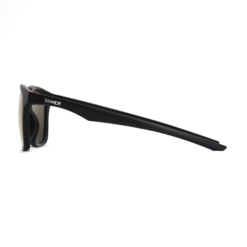 Sinner Bauhi Sunglasses in Matte Black Brown/Gold Oil-2