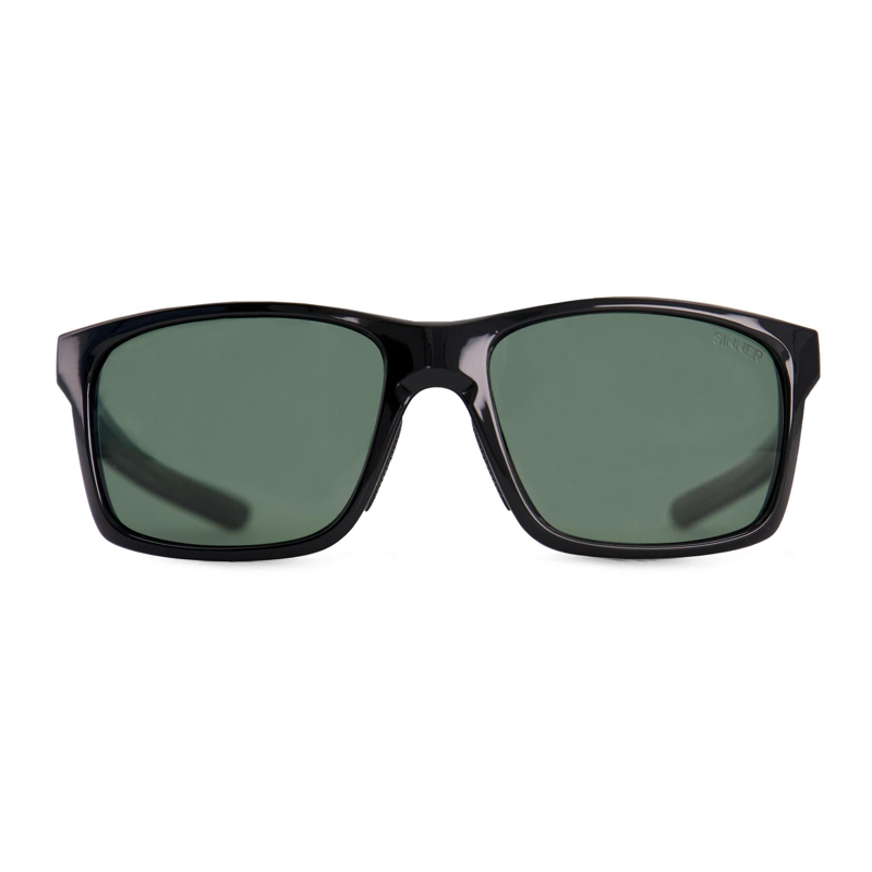 Sinner Cabralea Polarised Sunglasses in Shiny Black/Green-1