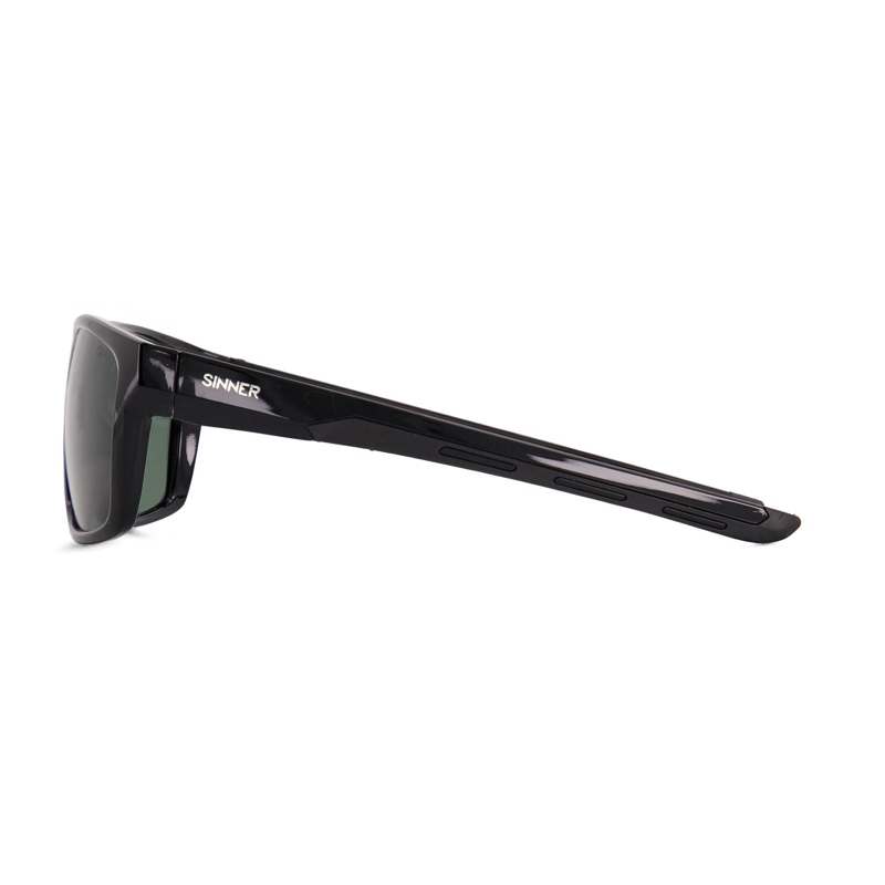 Sinner Cabralea Polarised Sunglasses in Shiny Black/Green-2