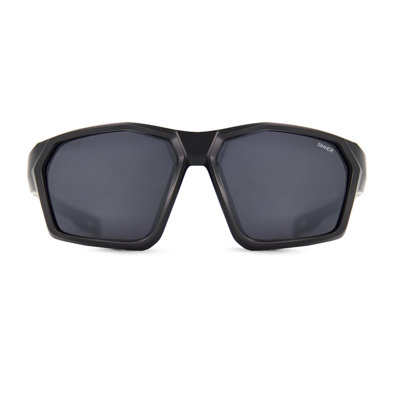 Sinner Parkia Polarise Sunglasses in Matte Black/Smoke-1