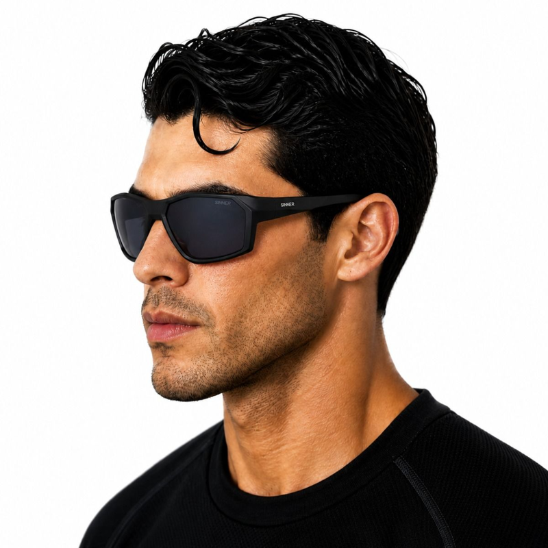 Sinner Parkia Polarise Sunglasses in Matte Black/Smoke-4