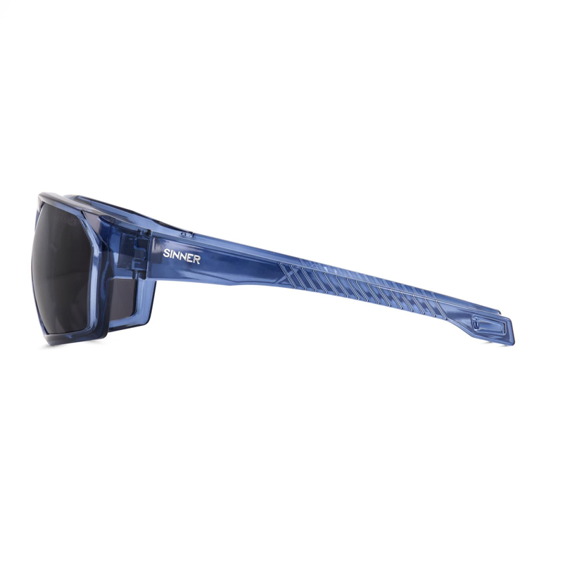 Sinner Parkia Polarised Sunglasses in Dark Blue/Matte Black -2