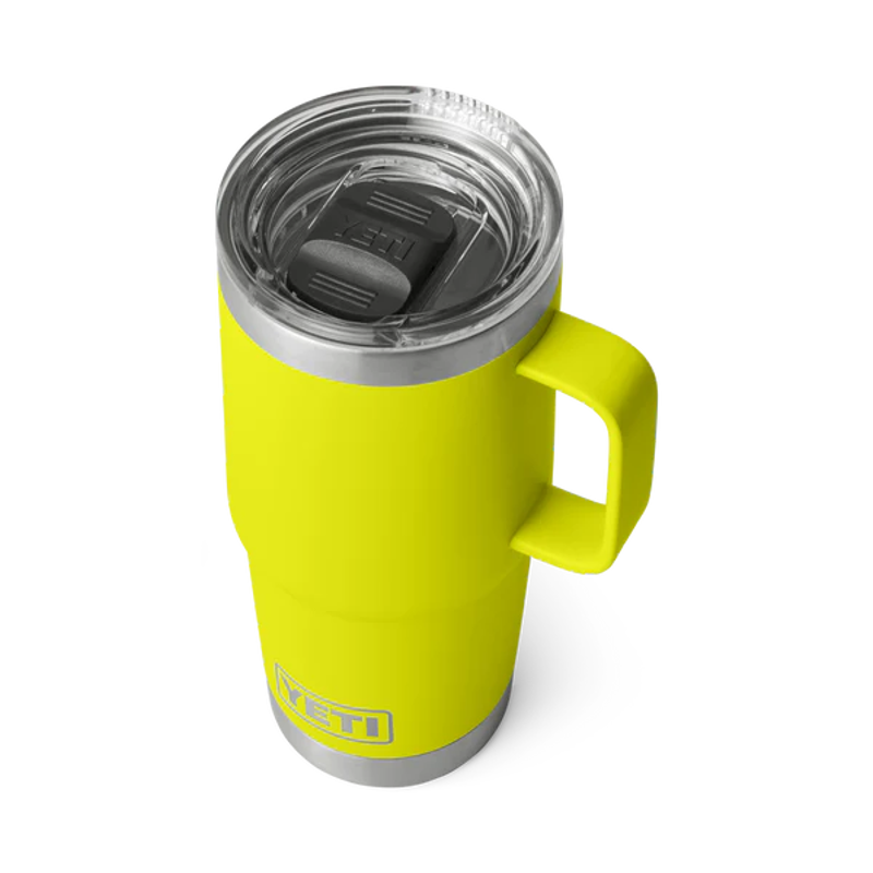 Yeti Rambler 20 oz Travel Mug in Firefly Yellow-1