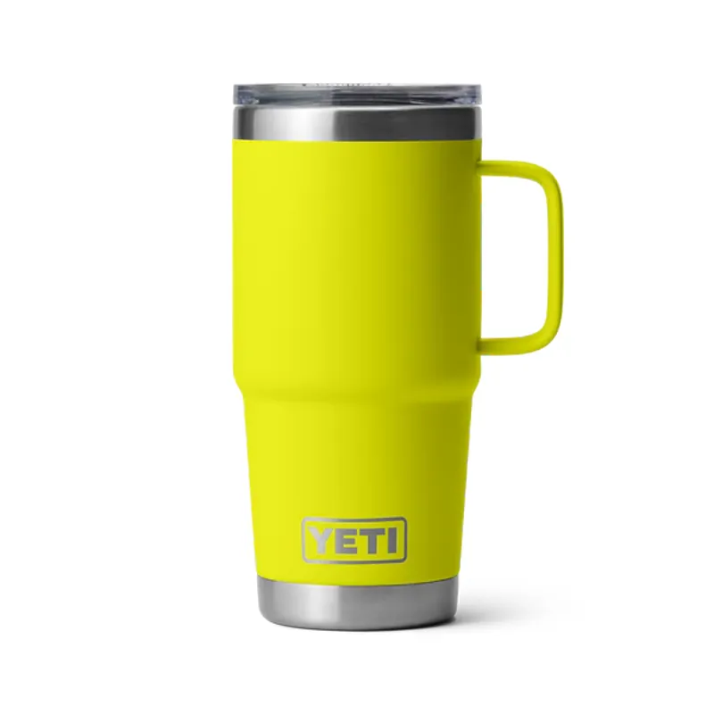 Yeti Rambler 20 oz Travel Mug in Firefly Yellow