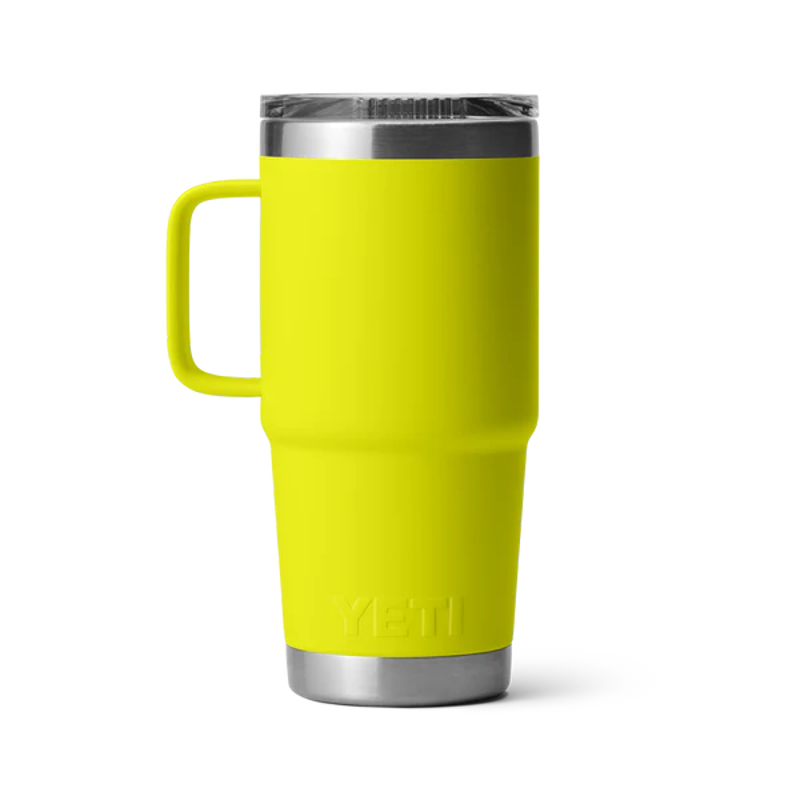 Yeti Rambler 20 oz Travel Mug in Firefly Yellow-2